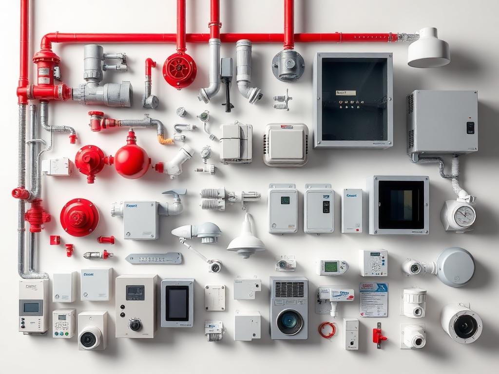 Fire protection, pipe fittings, HVAC, electrical panels, lighting & security